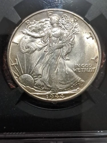 1944-D Walking Liberty Half Dollar Original Bag Fragment NGC