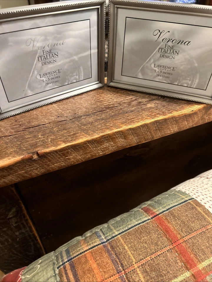 Lawrence Frames Pewter Color Double Picture Frame 7.5”fine Italian Design - Image 2 of 4