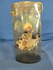 Bambola Souvenir Parigi Francia Ballerina CanCan Moulin Rouge Anni 60/70 1900