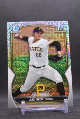 Jun-Seok Shim #BCP-153 2023 Bowman Chrome Prospects Mojo Refractor Pirates