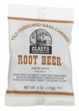 Claey's Old Fashioned Hard Candy Root Beer, 6 oz (1-Bag)