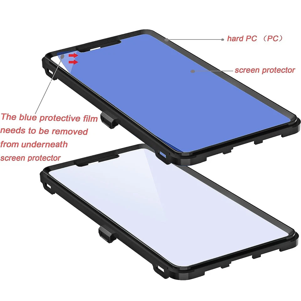 Motorola Moto G 5G 2023 2022 ShockProof Rugged Phone Case Cover Screen Protector - Image 3 of 4