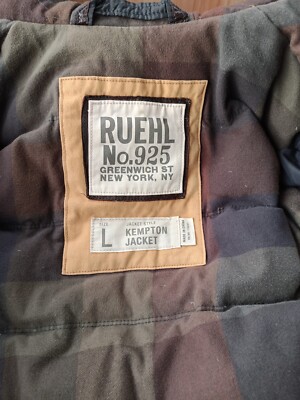 Ruehl NO. 925 Kempton Jacket. Men's Size Large Quilted Black | eBay