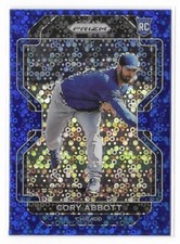 2022 Panini Prizm Blue Donut Circles #181 Cory Abbott /199 Rookie Numbered Cubs