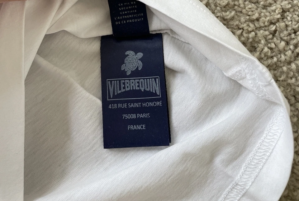 NUEVO CON ETIQUETAS 100% Auténtica Camiseta VILEBREQUIN HAMPTONS - NIÑOS - 4 AÑOS - BLANCA Foto 3 de 4