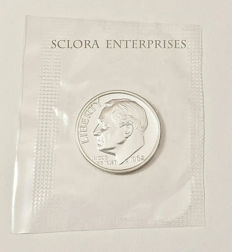 1962 P Roosevelt  *90% SILVER PROOF*  Dime  **FREE SHIPPING**