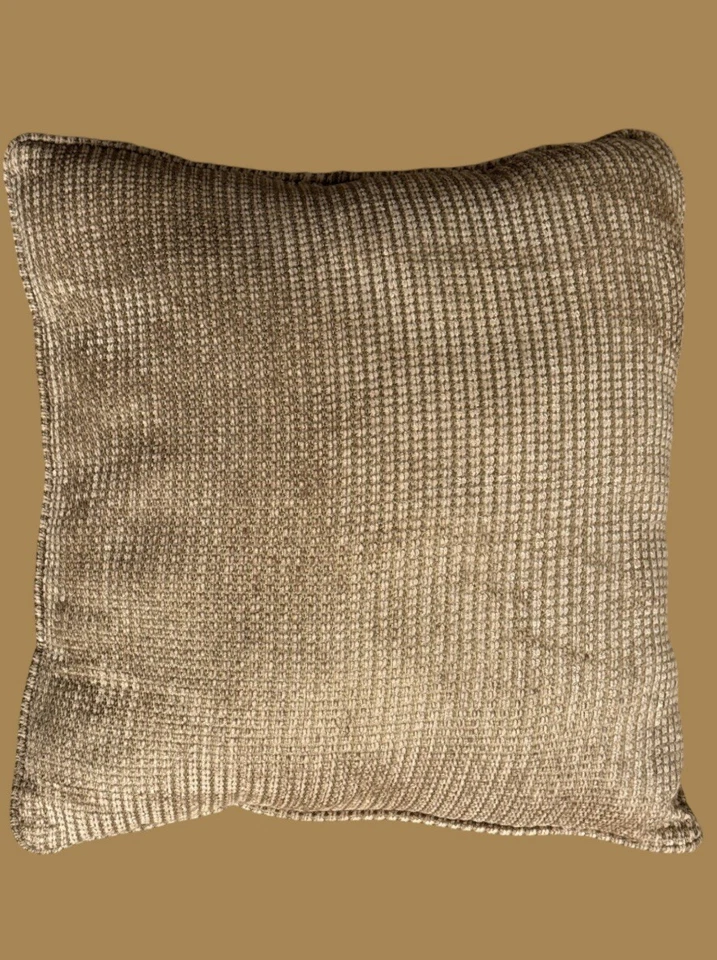 VTG French Country Damask Fleur De Lis Chenille Velvet Bedroom/Sofa Pillow 23x24 - Image 4 of 4