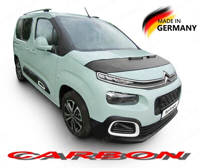 Carbon look car BRA for Toyota Proace City from 2018 rockfall protection hood