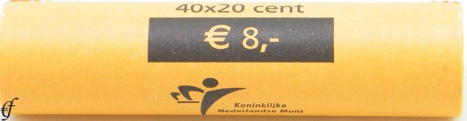 Niederlande Rolle 20 Cent 2010 mit 40 Münzen prägefrisch - Bild 1 von 1
