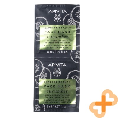 APIVITA Express Beauty Gesicht Haut Maske Gurke 8ml X 2 St.Befeuchtend