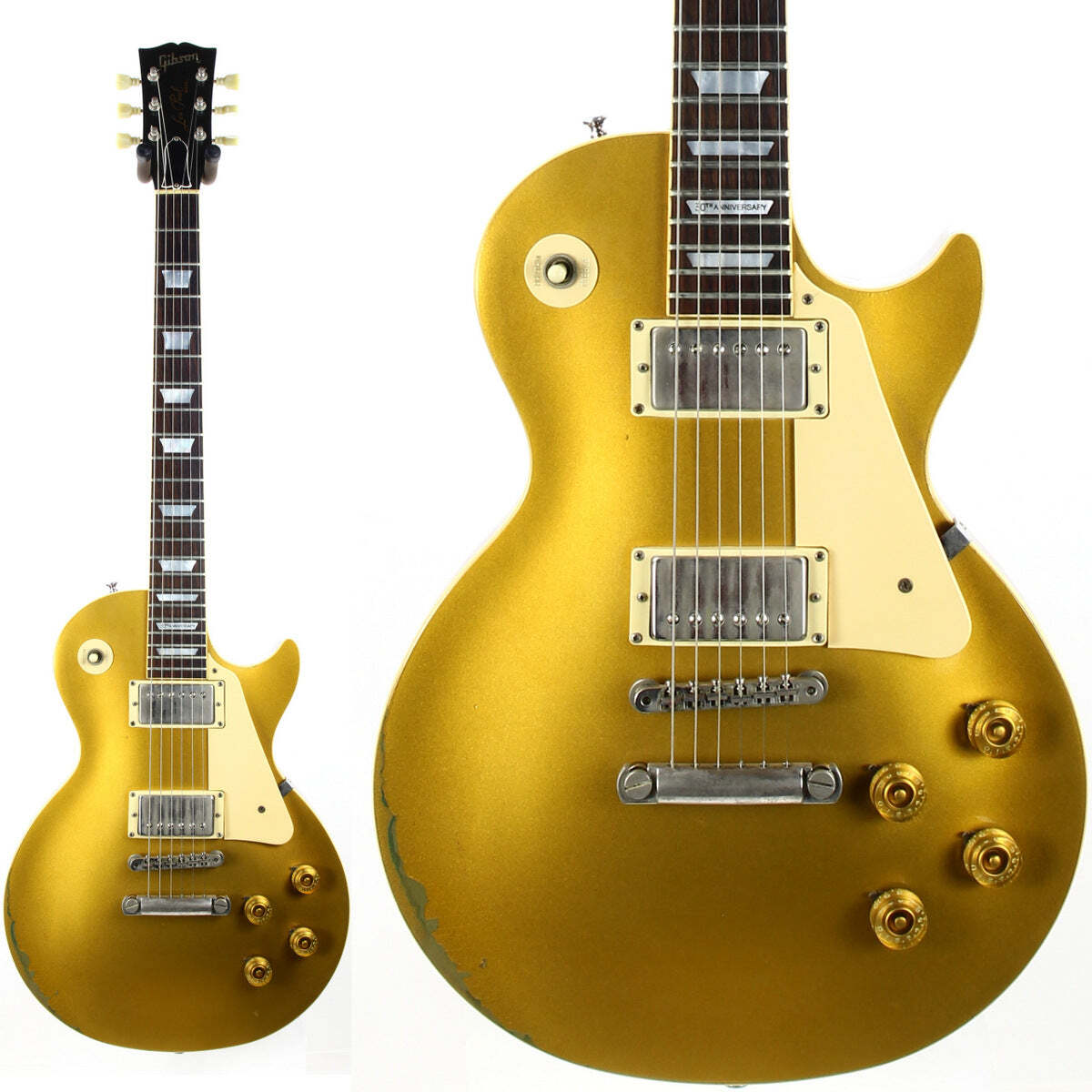 Les Paul ゴールド 1954 Les Paul Gold Top Reissue VOS Double Gold #44358