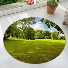3D Grassland Woods NAO3681 Game Rug Mat Elegant Photo Carpet Mat Fay