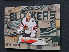 2022-23 Upper Deck Allure ANTON FORSBERG BL-8 Blockers Insert