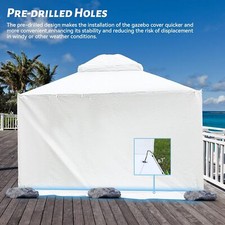 Gazebo Accessories 10'x12' Universal Winter Gazebo Cover Sidewalls Mesh Windows