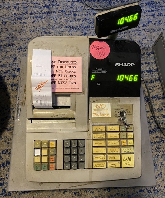 Sharp Electronic Cash Register With 3 Keys Era320 Working for sale