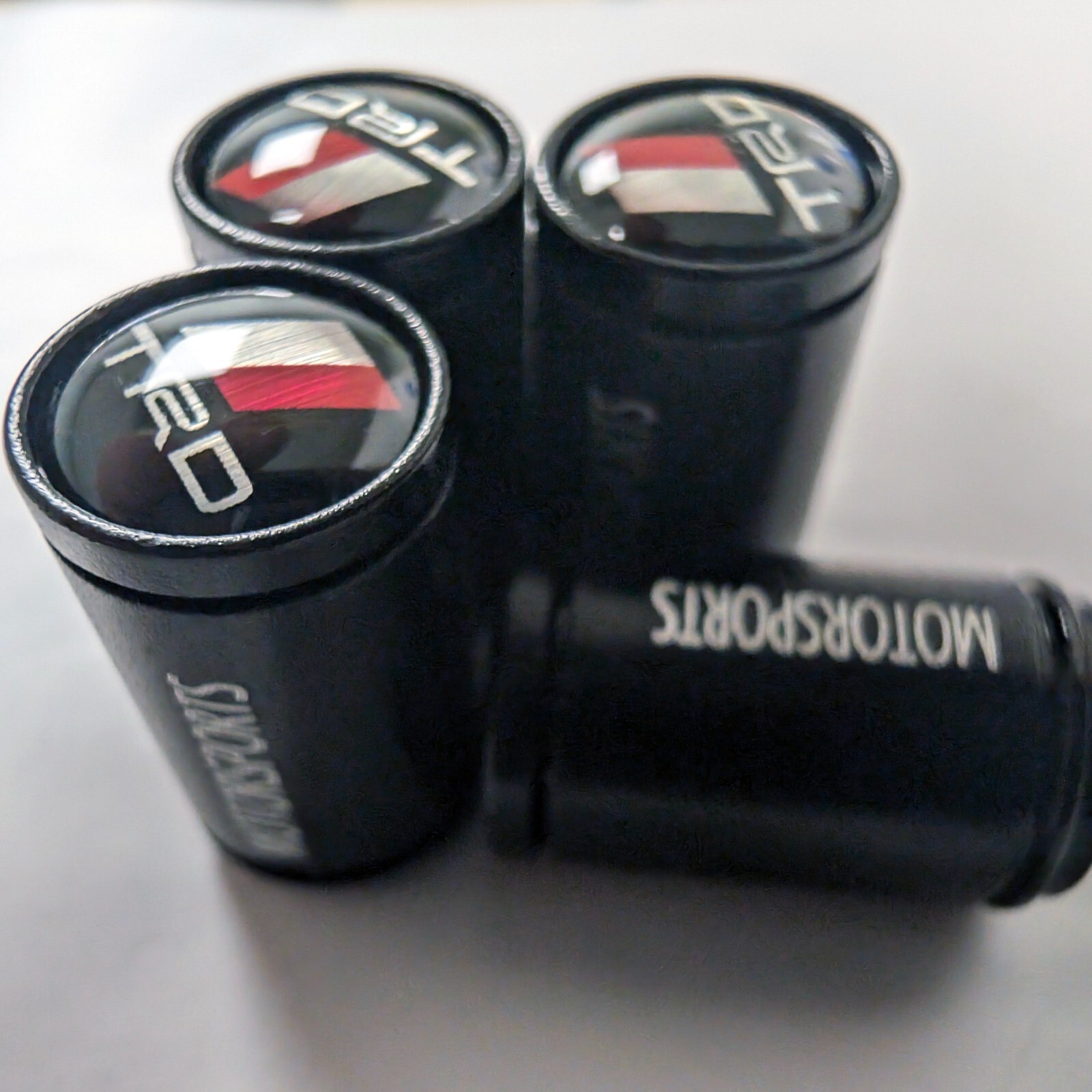 4x fits TRD Motorsport Tire Valve Stem Caps For Car Truck Universal BLACK