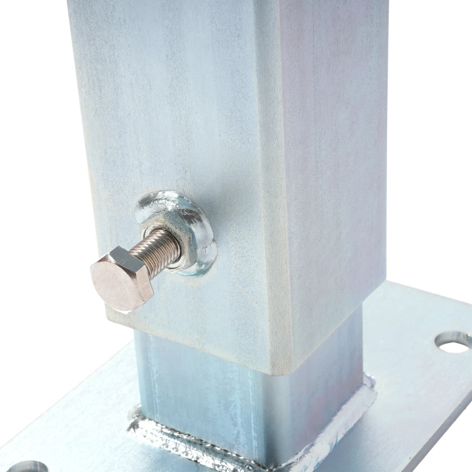 Remolque de acero galvanizado ajustable plateado cabrestante poste soporte conjunto para barco Foto 3 de 4