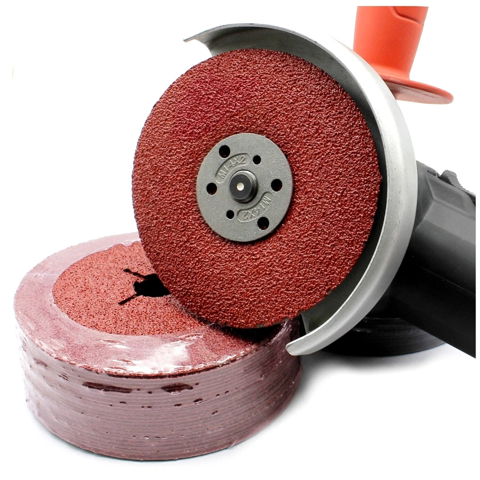 10-100 Stück Fiberscheiben 115mm 125mm Flex Winkelschleifer Fiberschleifscheiben - Bild 2 von 4