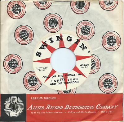 Honest John & The Tornadoes:Come on and shimmy Part 1 and 2:NorthernSoul