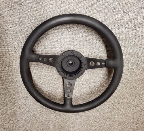 Moto Lita vintage sports leather steering wheel 36 cm diameter MG, MGB - Picture 1 of 11