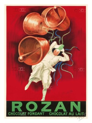 REKLAME SCHOKOLADE ROZAN Rf0627 - POSTER HQ 50x70cm eines VINTAGE POSTERS
