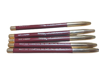 5  Mary Kay­   Wood Lip Liner Pencil New/Old Stock  Ripe Cherry