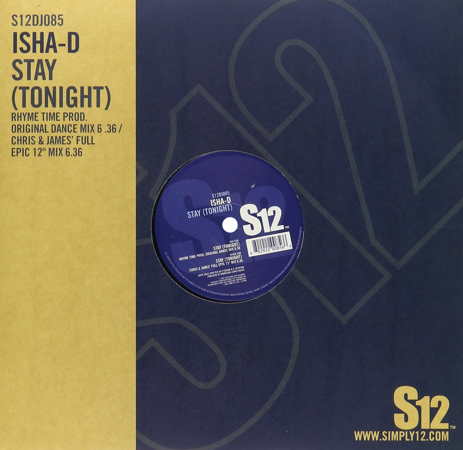 Isha D Stay (Tonight) (Vinyl LP)