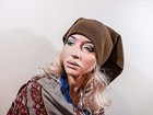 NWOT ILONA.K BROWN 100% WOOL BANDANA STYLE HAT-ONE OF THE KIND — photo 2