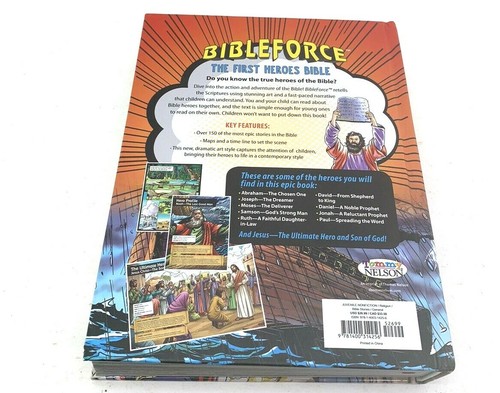 Bibleforce The First Heroes Bible Comic Style Hardcover *NEW* Kids Bible Stories - Picture 6 of 8