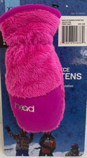 HEAD Thermal Fleece SKI MITTENS Insulated Fur Lined PINK  1- 2 Years XXS