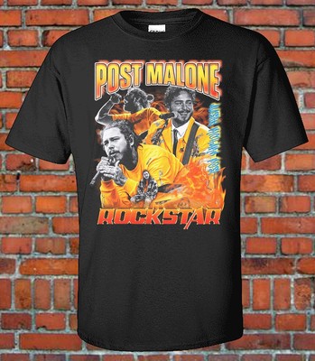 Post M Rockstar 90s Style Bootleg Tee Art Graphic T-Shirt