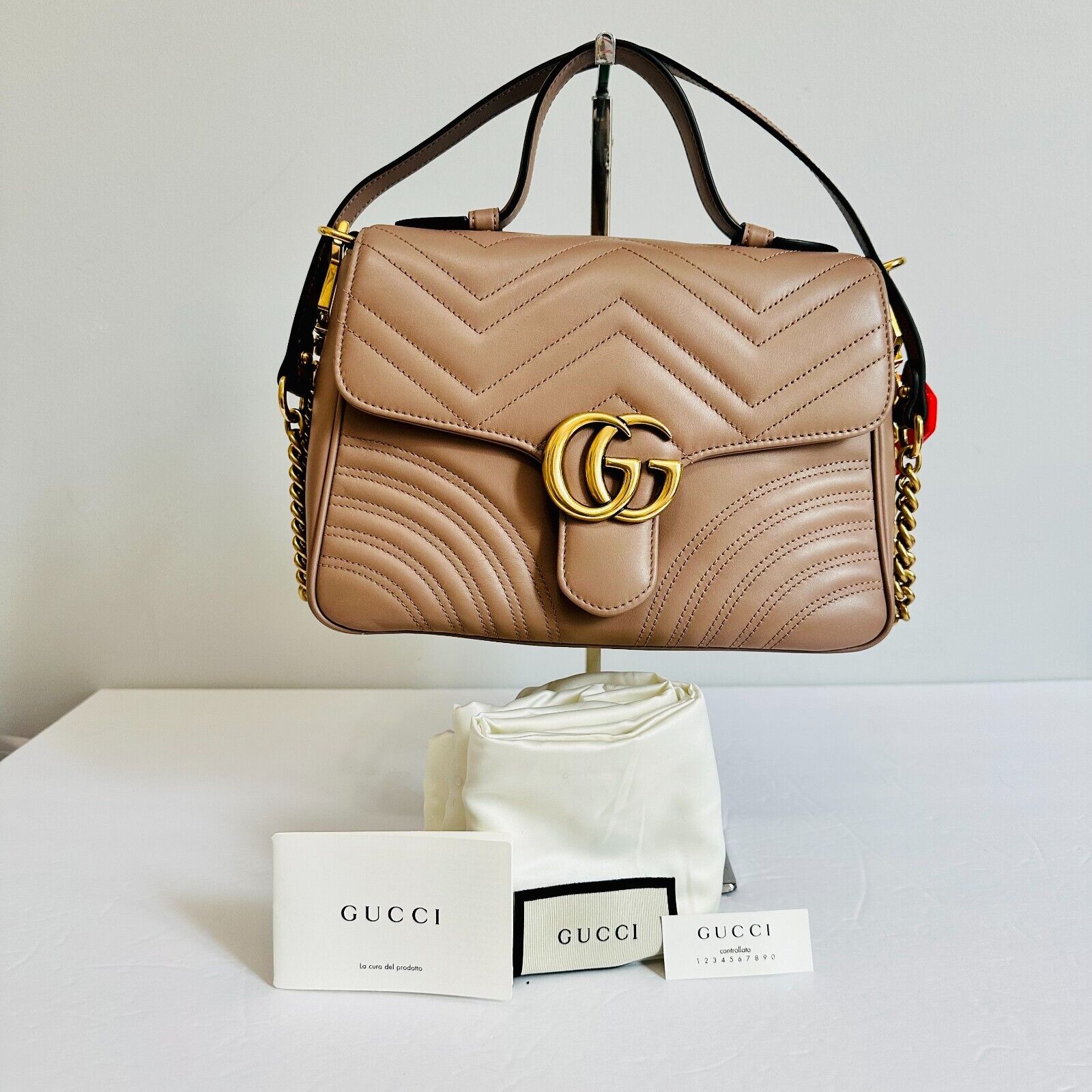 GUCCI GG Marmont Mini Top Handle Bag