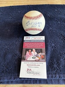 Earl Weaver HOF 96 Autographed OAL Gene A Budig Baseball JSA COA Vintage