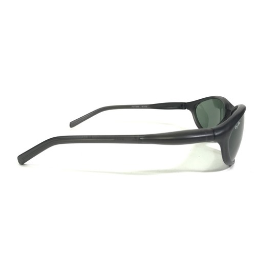 Ray-Ban Sunglasses CUTTERS W3125 Matte Black Oval Wrap Frames with Green Lenses - Picture 4 of 10