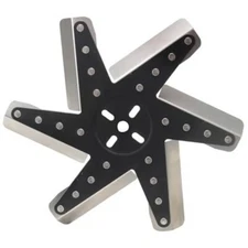 6 BLADE HI PERFORMANCE FLEX FAN 13" STEEL FORD CHEVY MOPAR STANDARD ROTATE