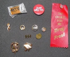 Collector Pins, 12 pins - Charities and Causes, 11 pins grouped plus 1 Bonus pin