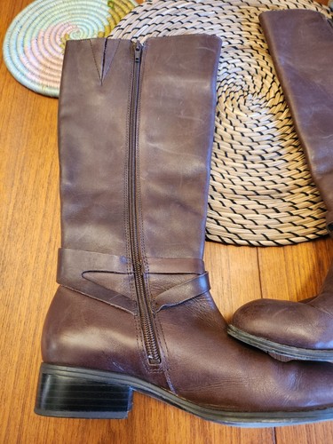 Ralph Lauren Womens Mariah Leather Riding Boots SZ 6B Horse Equestrian Gold - Picture 2 of 9
