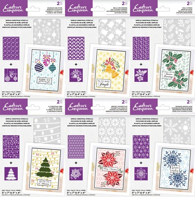 *NEU 2021* Crafter's Companion Weihnachtsschablonen - KOSTENLOSER VERSAND IN UK