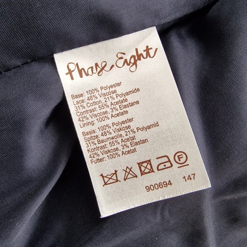 Phase Eight Size 14 Navy And Ivory Mathilde Lace Jacket - Picture 11 of 12