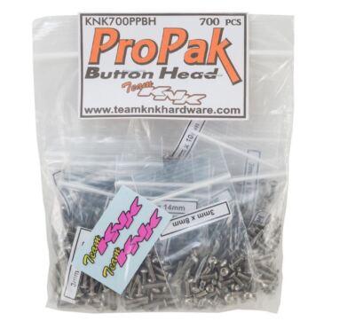 Team KNK - Button Head Pro Pak - 700 Piece Stainless Bulk Bag