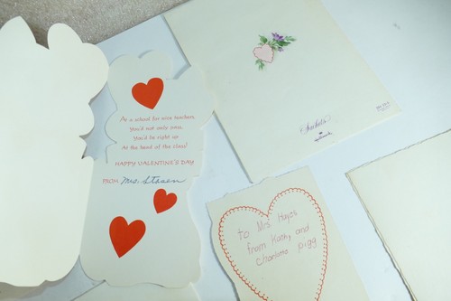 9 Pc Lot Vintage Mostly Valentine's Cards 1960s Era Hallmark, American Greeting - Picture 17 of 17