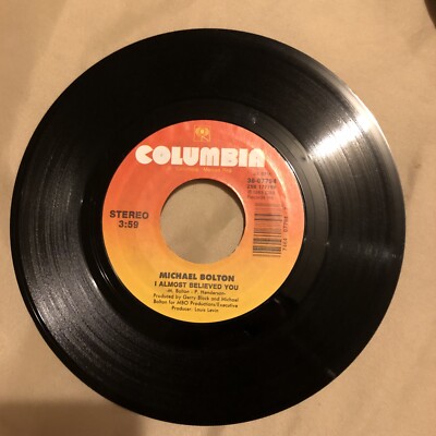 Michael Bolton - Wait On Love/I Almost Believed You 45 RPM 7'' Vinyl
