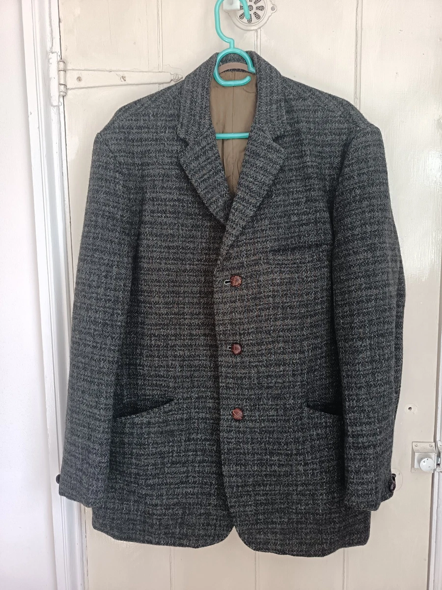 Veste blazer vintage homme Harris Tweed 100% laine, taille XL - Vêtements
