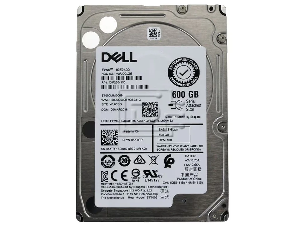 NEW Dell XXTRP 600GB 10K SAS HDD 12Gbps 2.5in SFF 512 ISE Seargate ST600MM0069 - Image 2 of 4