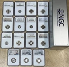 NGC Graded Roosevelt Dimes  Lot Of 15 Coins - Ships In NGC Slab Box