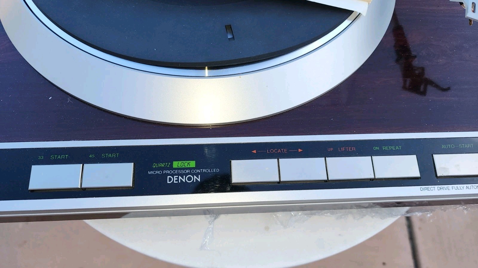 DENON DP-45F Record Player Direct Drive Automatic Turntable Part Or Repair 