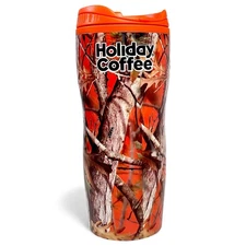 Mugs Made Easy Sierra Camo Tumbler Holiday Coffee Travel Mug Cup 7.2"