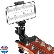 CALIDAKA Guitar Head Phone Holder Mount, 360 Rotatable with 1/4 Inch Fitting,