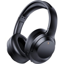 Active Noise Cancelling Headphones Wireless Over Ear Bluetooth Black Upgraded
