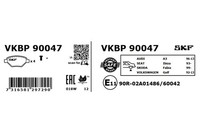 SKF Bremsbelagsatz, Scheibenbremse Hinterachse U.A. FüR CitroËN, Ds, Peugeot